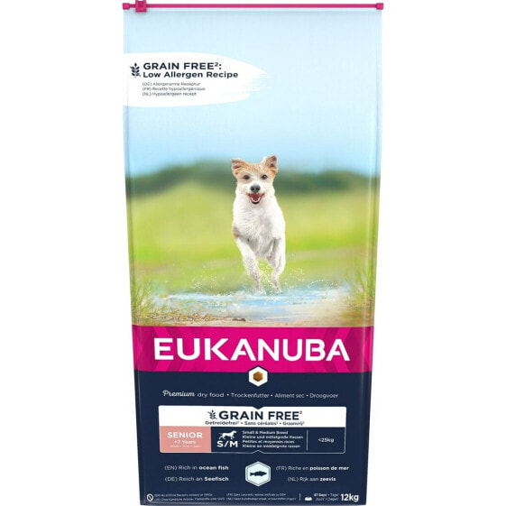 Фураж Eukanuba Grain Free Senior small/medium breed старший Рыба 12 kg