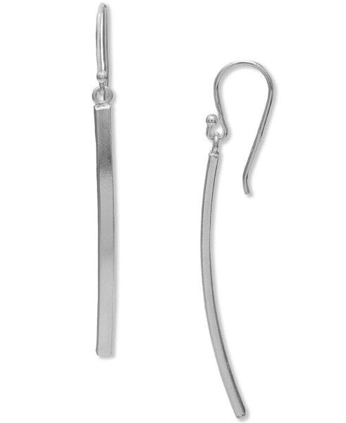 Curved Bar Drop Earrings in Sterling Silver, Created for Macy's