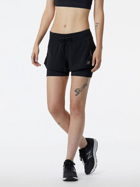 New Balance Impact run shorts in black