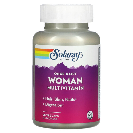 Витаминно-минеральный комплекс для женщин SOLARAY Once Daily, 90 VegCaps