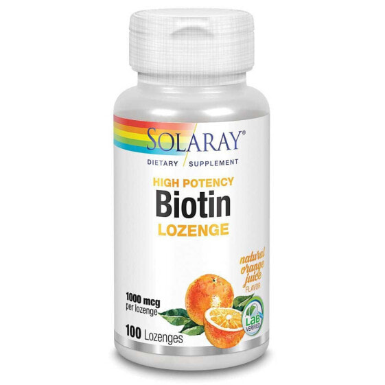 SOLARAY Biotin 1000mcgr 100 Units Orange