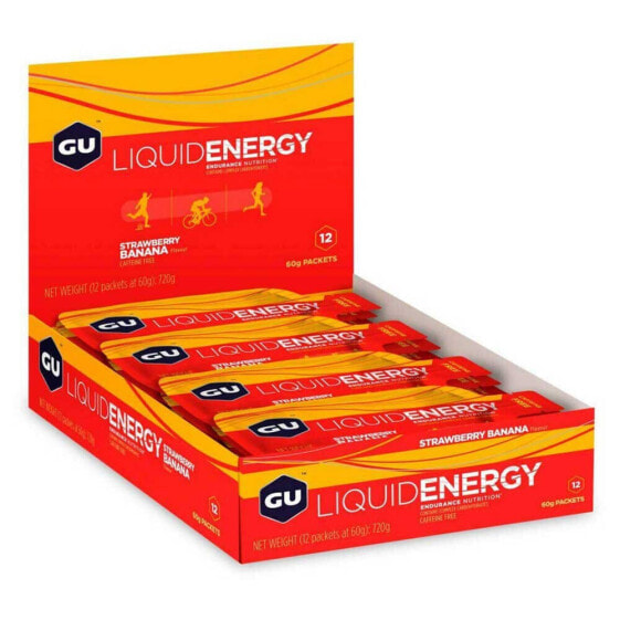 GU Liquid Energy 60g 12 Units Strawberry & Banana