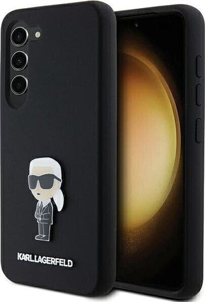 Karl Lagerfeld Etui Karl Lagerfeld KLHCS24SSMHKNPK Samsung Galaxy S24 Silicone Ikonik Metal Pin czarny/black