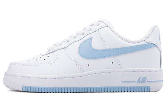 【定制球鞋】Nike Air Force 1 Low '07 空军一号 改色 简洁 涂鸦 雾霾蓝 低帮 板鞋 男款 灰蓝白 / Кроссовки Nike Air Force CW2288-111