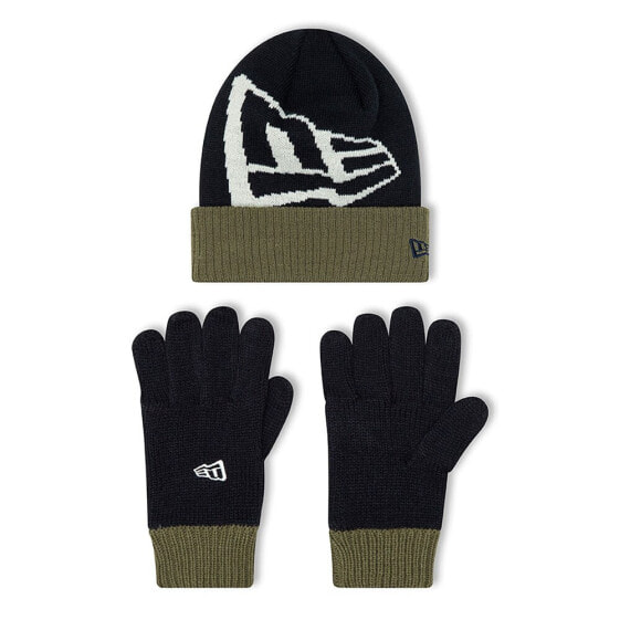 New Era Kids Glove Beanie Set Us Youth