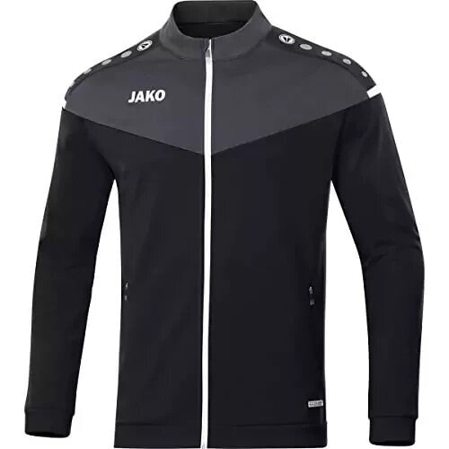 Jako Unisex Kinder Champ 2.0 Polyesterjacke, Schwarz/anthrazit