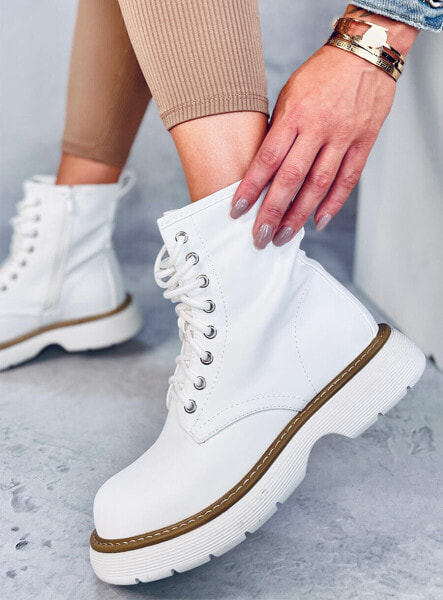 Ботинки PEDDY WHITE Lace-Up Boots