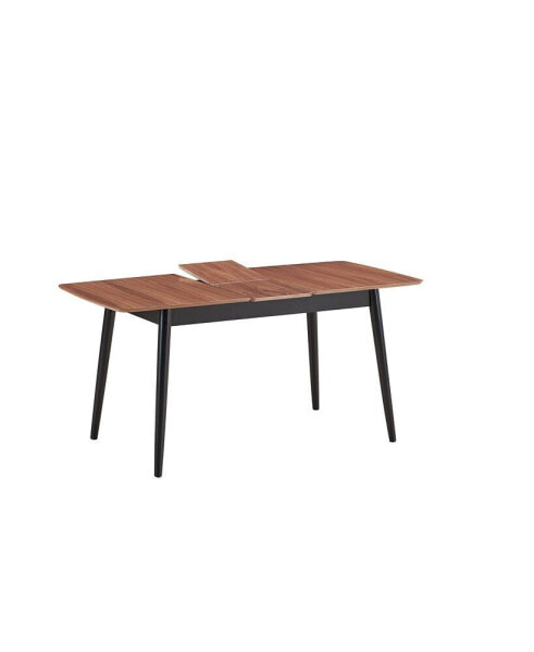 Lanae Dining Table, Natural & Black Finish