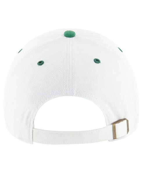 Men's Kelly New York Jets Double Header Diamond Legacy Clean Up Adjustable Hat