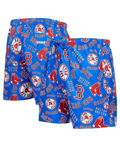 Men's Navy Boston Red Sox Toss Logo Woven Shorts