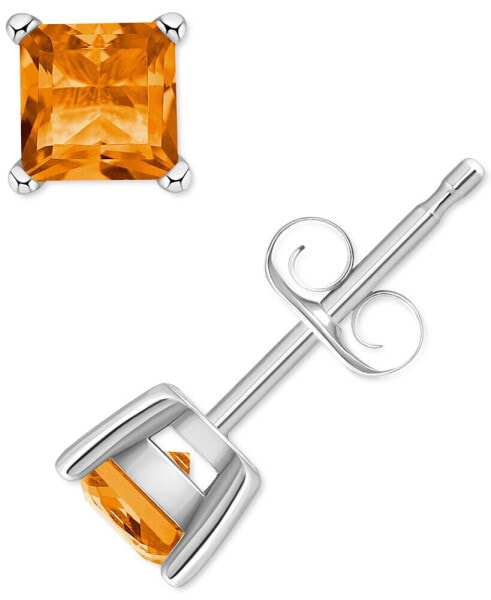 Citrine Square Stud Earrings (5/8 ct. t.w.) in 14k Gold