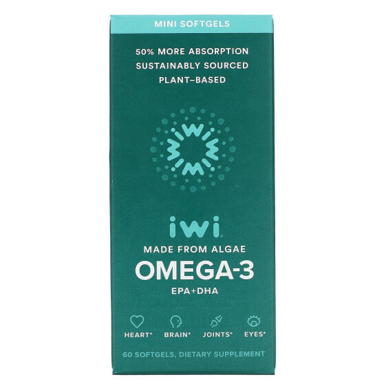 БАД Иви Омега-3 Mini EPA + DHA, 60 капсул