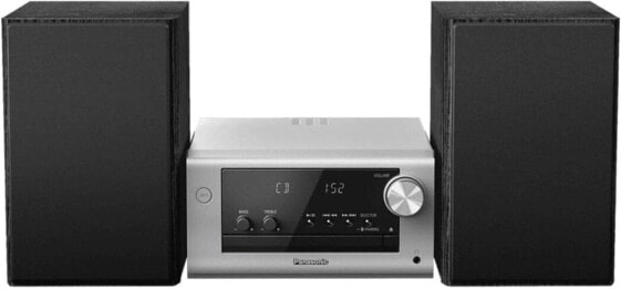 Panasonic SC-PM704EG-K Compact Micro HiFi Stereo System with CD, DAB+/FM Radio, USB and Bluetooth, 80 W Speakers, Bass Control, Black