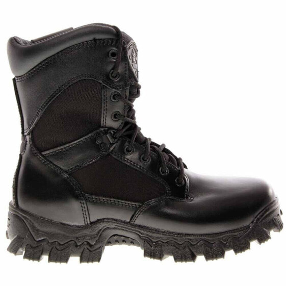 Rocky Alpha Force 8 Inch Waterproof Zipper Mens Black Work Safety Shoes 2173