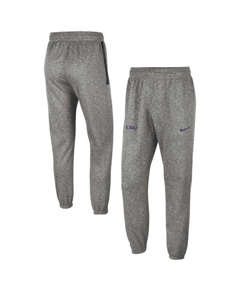 Men's Heather Gray LSU Tigers Team Logo Spotlight Performance Pants