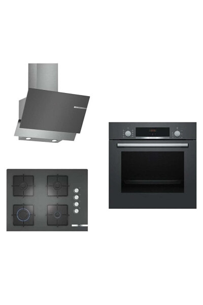 Комплект встраиваемой техники BOSCH Antrasit Gri  Set (HBF514BH1T POP7C9O12O DWK65AD70R)