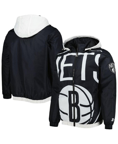 Men's Black Brooklyn Nets The Triple Double Full-Zip Hoodie Jacket