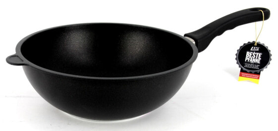 AMT I-1128S Induktion Wok Aluminumguss 28 cm Ø, Höhe 9 cm