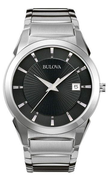 Bulova 96B149 Mens Dress Silver Steel Bracelet Watch