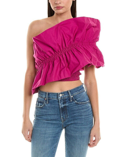 Alpha Studio Smocked Bandeau Top Women's Pink 38