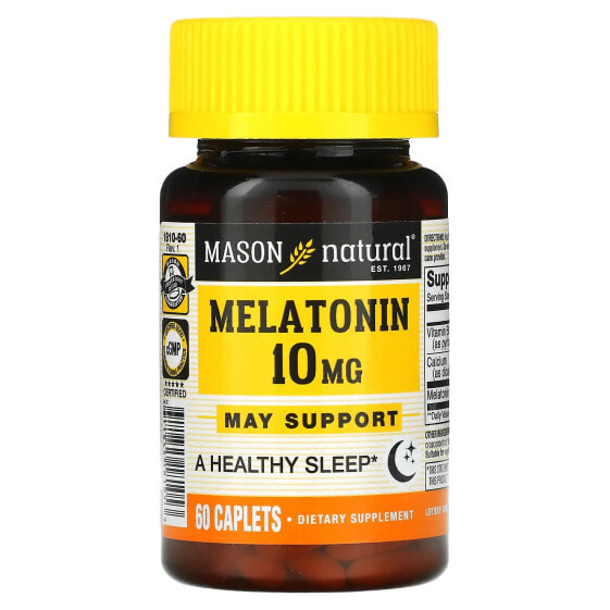БАД с мелатонином Mason Natural, 10 мг, 60 таблеток