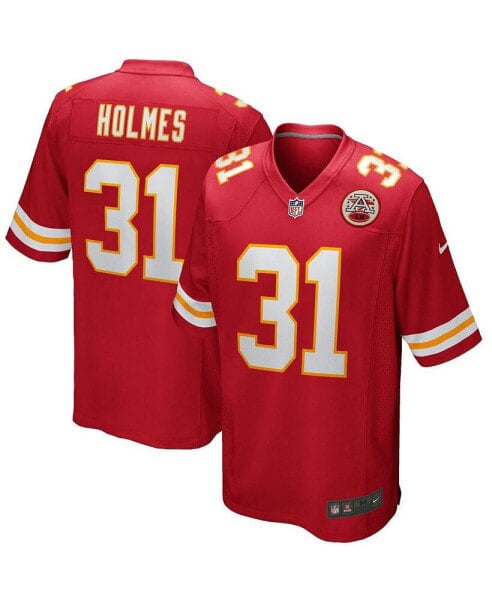 Men's Priest Holmes Red Kansas City Chiefs Game Retired Player Jersey