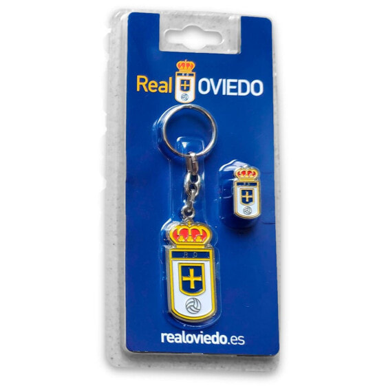 Брелок REAL OVIEDO Crest + Pin Key Ring