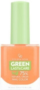 Nagellack mit veganer Formel - Golden Rose Green Last & Care Nail Color 150