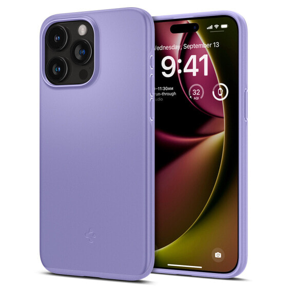 Чехол тонкий для iPhone 15 Pro Thin Fit фиолетовый Spigen