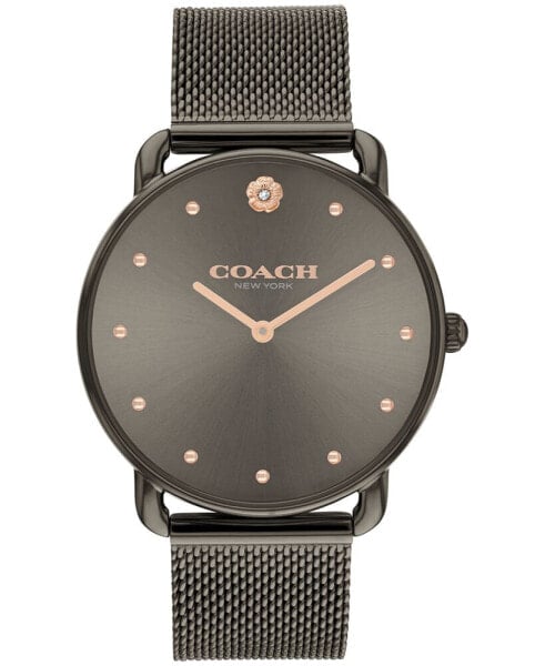 Women's Elliot Grey Stainless Steel Mesh Bracelet Watch 36mm