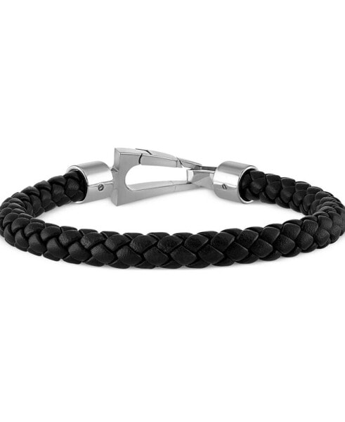 Men's Marine Star Braided Leather Bracelet