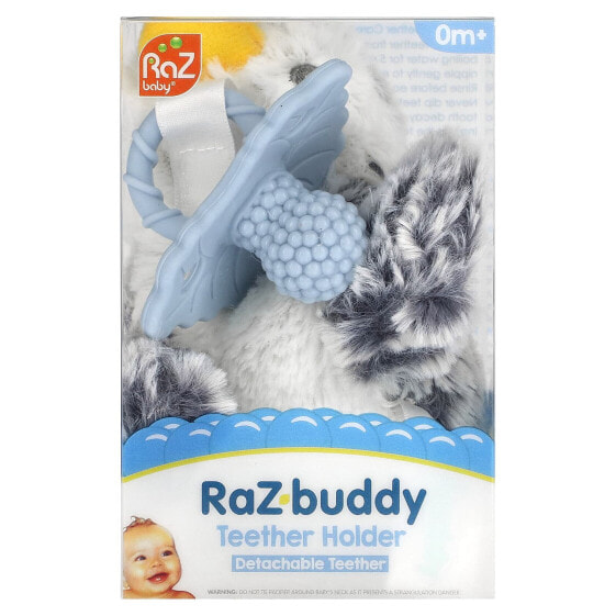 RaZ-Buddy, Teether Holder, Detachable Teether, 0 Months+, Penguin, 1 Count