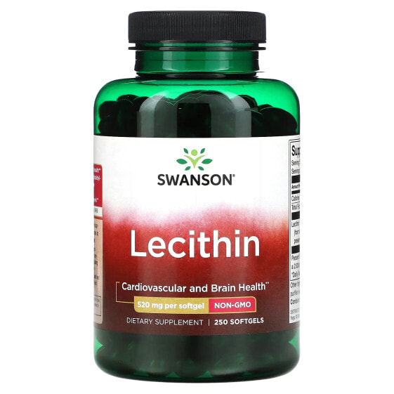Витамин Лецитин, 520 мг, 250 капсул Swanson