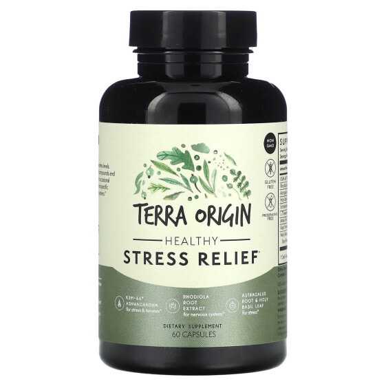 Витамин для нервной системы Terra Origin Healthy Stress Relief, 60 капсул