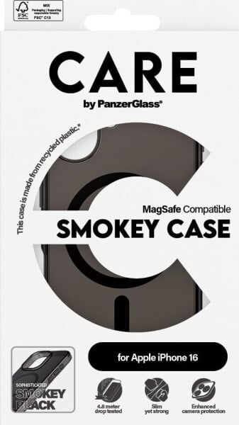 PanzerGlass CARE by PanzerGlass Flagship Case iPhone 16 6.1" dymny/smokey MagSafe 1349