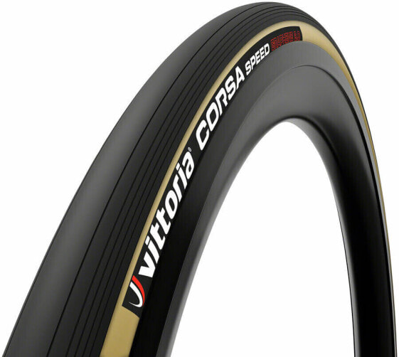 Vittoria Corsa Speed G2.0 Tire - 700 x 25, Tubular, Folding, Black/Para, 320tpi