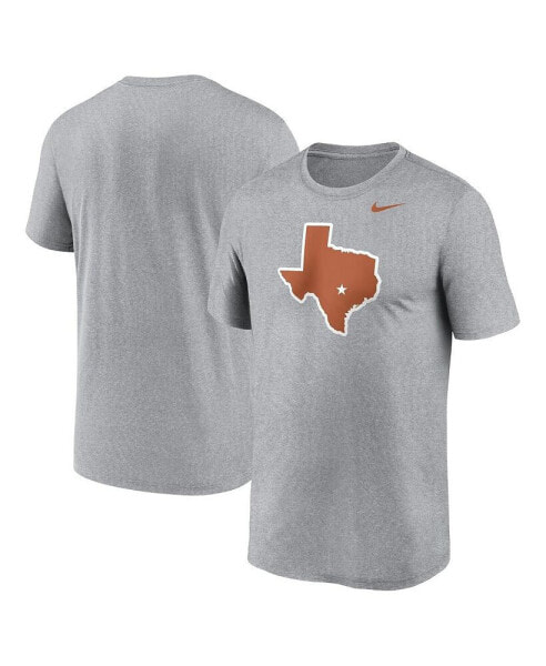 Men's Heather Gray Texas Longhorns Primetime Legend Alternate Logo T-Shirt