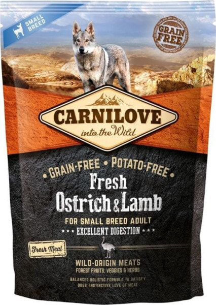 Сухой корм для собак CARNILOVE Fresh Ostrich & Lamb Adult Small 1.5 кг