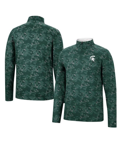 Men's Green Michigan State Spartans Tivo Quarter-Zip Jacket