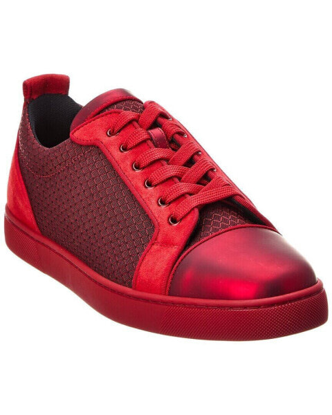 Christian Louboutin Louis Junior Orlato Canvas & Suede Sneaker Men's Red 41