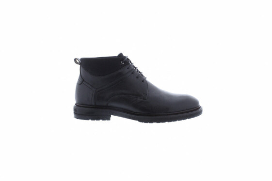 Zanzara Darlington ZZ1441B Mens Black Leather Lace Up Chukkas Boots