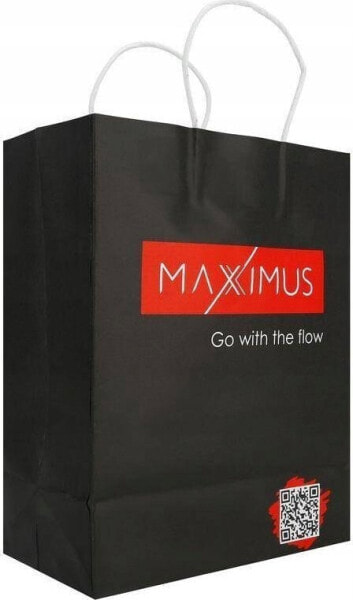 Maxximus TORBA PAPIEROWA MAXXIMUS BLACK / CZARNA, 21*11*27cm