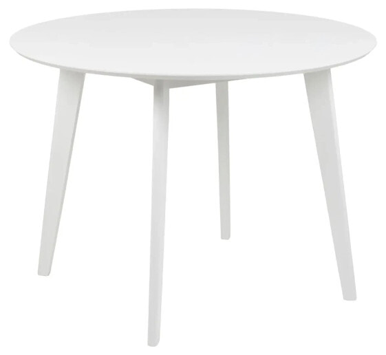 Обеденный стол ebuy24 Roxby Ø105 см белый