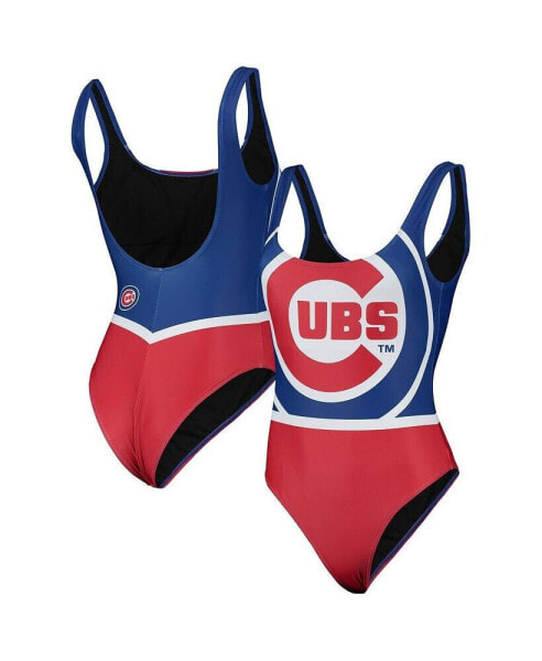 Women's Royal Chicago Cubs Team One-Piece Bathing Suit