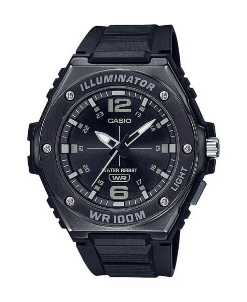 Men's Three-Hand Black Resin Watch 49.6mm, MWA100HB-1AV