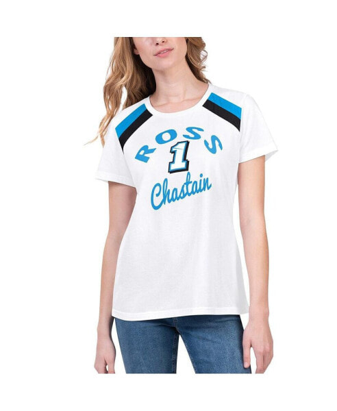 Women's White Ross Chastain Score T-shirt