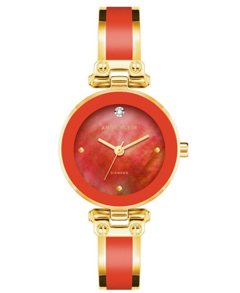 Часы Anne Klein Red Enamel Bangle Watch