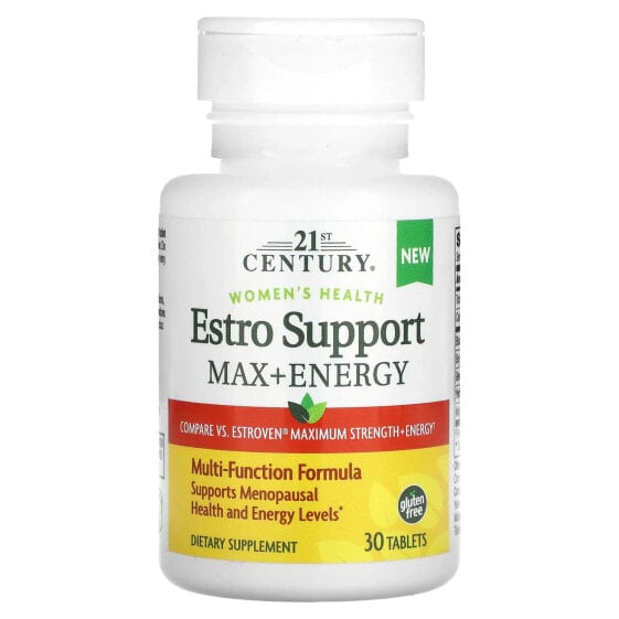 Витамины и БАДы для женского здоровья 21st Century Estro Support Max + Energy 30 таблеток