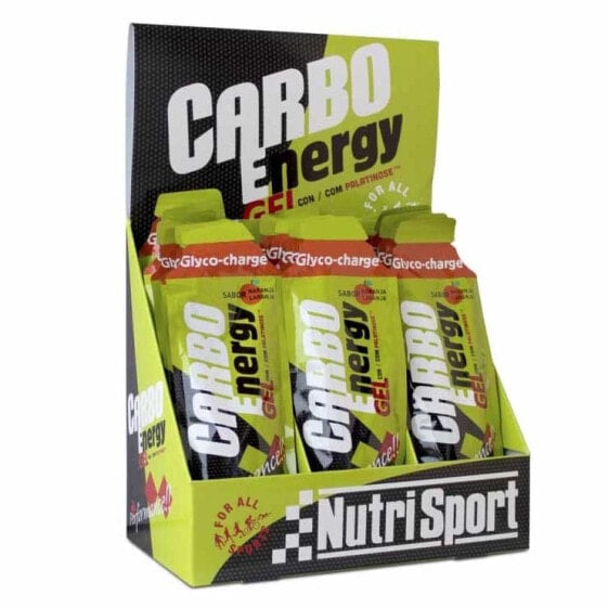 Спортивный гель для энергии NutriSport Carbo 18 штук апельсиновый