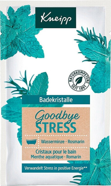 Badekristalle mit Wasserminze und Rosmarin